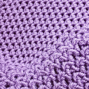 Lavender Mixed Stitch Crochet Baby Blanket